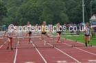 Womens and Girls hurdles at the Northern Inter-Counties under-17s and 15s at Witton Park, Blackburn. Photo: David T. Hewitson/Sports for All Pics